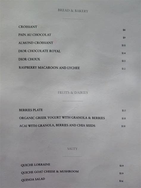 dior homme miami|Dior restaurant menu.